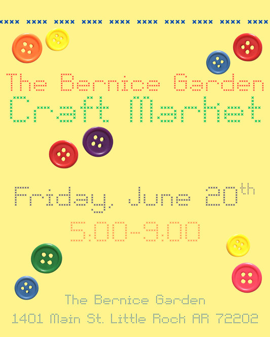 The Bernice Garden Craft Market Vendor Fee 6/20